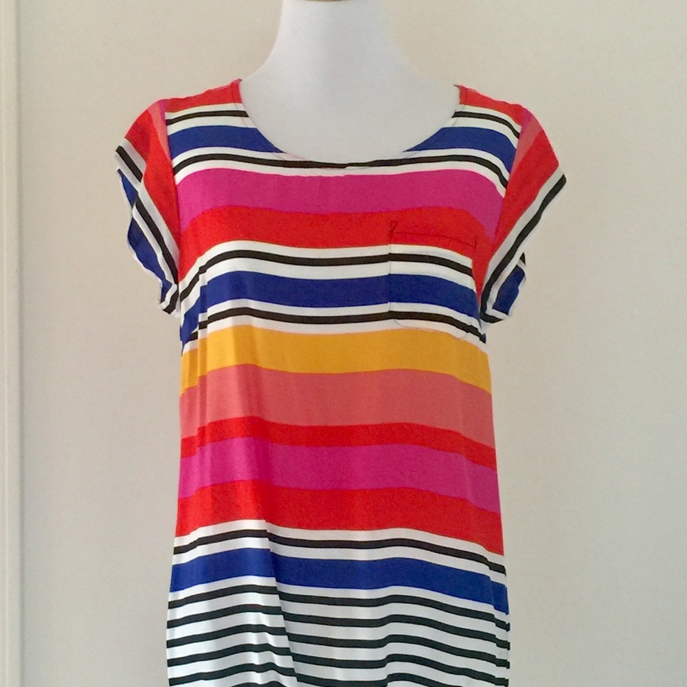 Striped Cynthia Rowley Short Sleeved Top